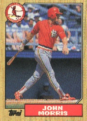 1987 Topps Baseball Cards      211     John Morris